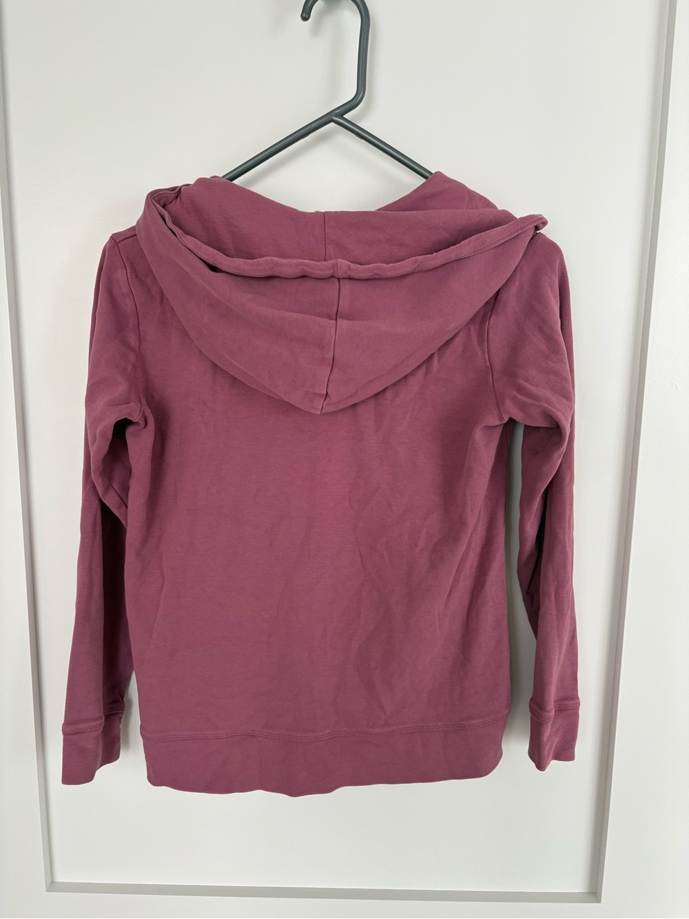 PACT Organic Cotton Full Zip Hooded Hoodie Jacket Mauve Pink XS - Picture 4 of 6